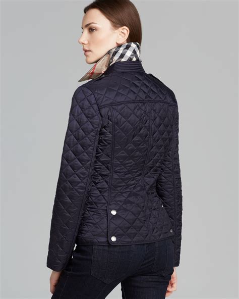 burberry brit jacket for woman short blue quilted jacket|burberry quilted jacket nordstrom.